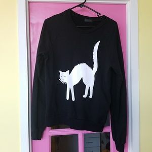 Black cat sweatshirt - made my Freegums